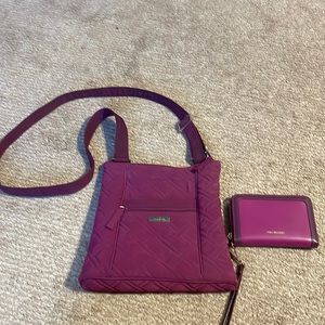 Vera Bradley Crossbody Bag and Matching Wallet